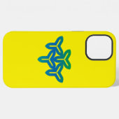 Gotische drievoudige kling iPhone hoesje (Achterkant horizontaal)
