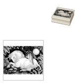 GOTISCHE EENHOORN, VLEERMUISVLEUGELS, FANTASIE RUB RUBBERSTEMPEL (Gestempeld)