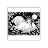 GOTISCHE EENHOORN, VLEERMUISVLEUGELS, FANTASIE RUB RUBBERSTEMPEL (Afrduk)