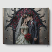 Gotische eeuwige liefde gastenboek (Achterkant)