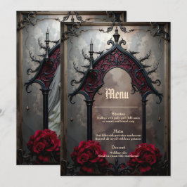 Gotische eeuwige liefde  menu
