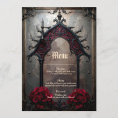 Gotische eeuwige liefde  menu (Voorkant)