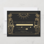 Gotische Elegant De Liefhebbers Tarot Kaart Bruilo (Voorkant)