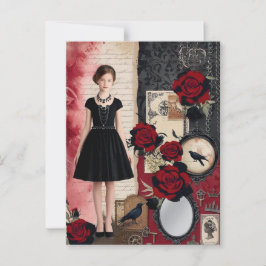 gotische elegante grillen briefkaart