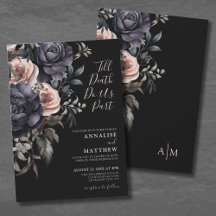 Gotische Elegante Rozen Bloemige Bruiloft