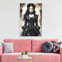 Gotische elegantie canvas afdruk