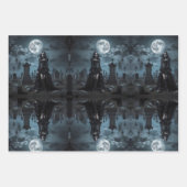 Gotische elegantie - drie Design Inpakpapier Vel (Voorkant 3)