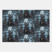 Gotische elegantie - drie Design Inpakpapier Vel (Voorkant 2)