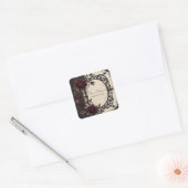 Gotische elegantie: een vierkante sticker (Envelop)