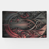 Gotische Elegantie Evenementbanner Spandoek (Horizontaal)