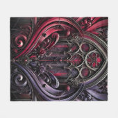Gotische elegantie fleece deken (Voorkant (Horizontaal))