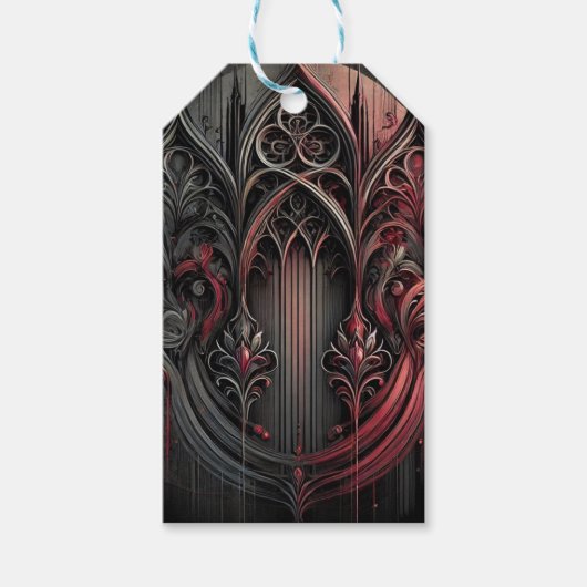 Gotische Elegantie Gift Tag Cadeaulabel (Voorkant)