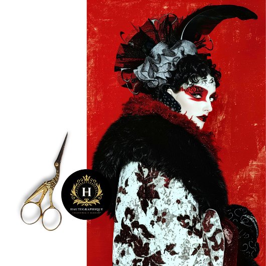 Gotische Elegantie Hoge Mode Decoupage Tissuepapier