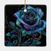 Gotische Elegantie Kerstmis Keramisch Ornament (Achterkant)