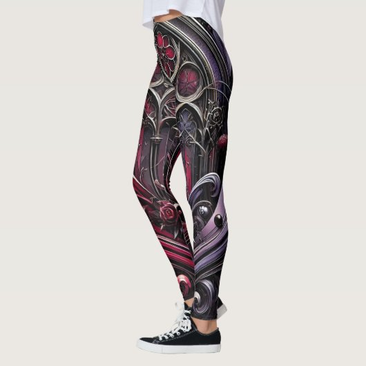 Gotische elegantie Leggings van volledige lengte (Links)