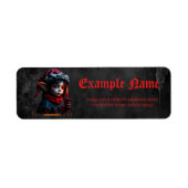 Gotische elfenmagie onder de volle maan. etiket (Voorkant)