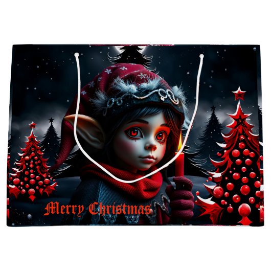 Gotische elfenmagie onder de volle maan groot cadeauzakje (Voorkant)