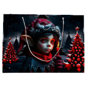 Gotische elfenmagie onder de volle maan groot cadeauzakje (Achterkant)