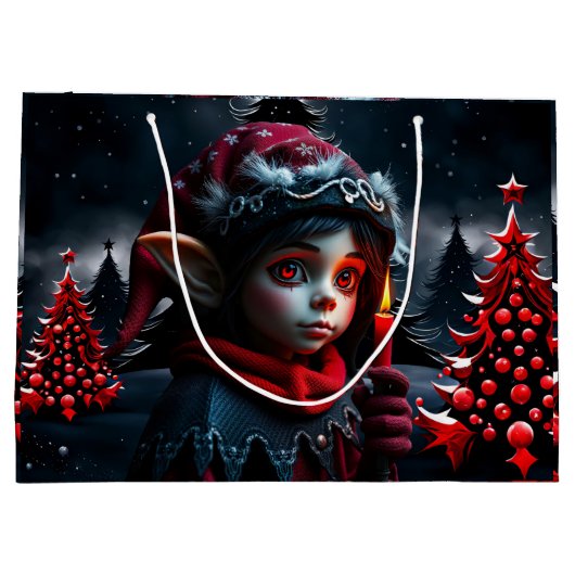 Gotische elfenmagie onder de volle maan groot cadeauzakje (Achterkant)