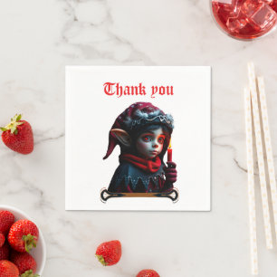 Gotische elfenmagie onder de volle maan. servet