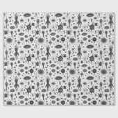 Gotische en griezelige spinnenhanden ogen cadeaupapier (Vlak)