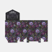 Gotische en Moody Paarse Bloemen Huwelijk Bedankdoosjes (Uitgevouwen)