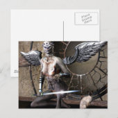 gotische Engel Briefkaart (Voorkant / Achterkant)