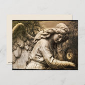 Gotische engel briefkaart (Voorkant / Achterkant)