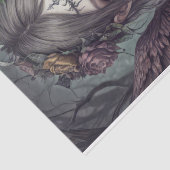 Gotische Engel: Lily - Decoupage - Tissuepapier (Detail)