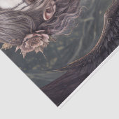 Gotische Engel: Michelle - Decoupage - Tissuepapier (Detail)