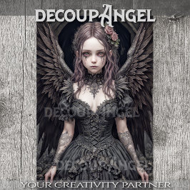 Gotische Engel: Sophia - Decoupage - Tissuepapier