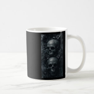 Gotische esthetische grunge schedel kunst botanisc koffiemok