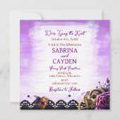  gotische esthetische steampunk bruiloft kaart (Voorkant)