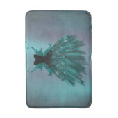 Gotische Fairy Blauwgroen jurk | Deep Midnight Gre Badmat (Voorkant Verticaal)
