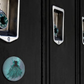 Gotische Fairy Blauwgroen jurk | Deep Midnight Gre Magneet