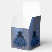 Gotische Fairy Navy Gown | Deep Cobalt Blue Sheen Bedankdoosjes (Geopend)