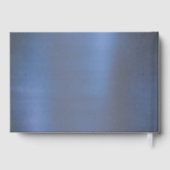 Gotische Fairy Navy Gown | Deep Cobalt Blue Sheen Gastenboek (Achterkant)