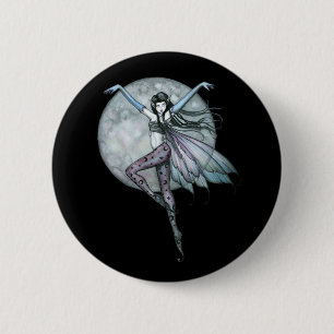 Gotische Fairy Pin, Button Volle Maan Fairy