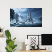 Gotische fantasie of expiatoire tempel poster (Thuiskantoor)