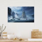 Gotische fantasie of expiatoire tempel poster (Keuken)