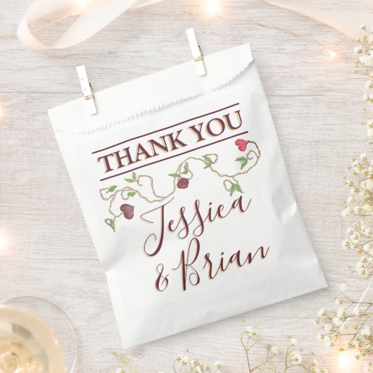 Gotische Favoris zak Bedankzakje (Geknipt)