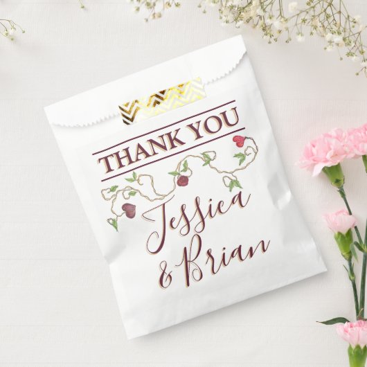 Gotische Favoris zak Bedankzakje (Gezegeld)