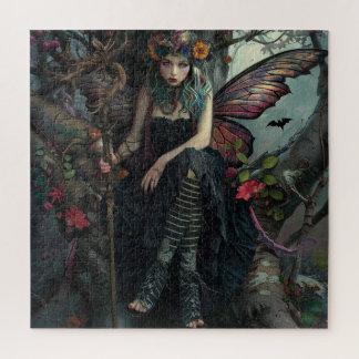 Gotische fee in een boom legpuzzel