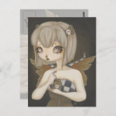 Gotische fee met gif briefkaart Fantasy art (Voorkant / Achterkant)