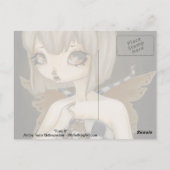 Gotische fee met gif briefkaart Fantasy art (Achterkant)