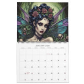 Gotische feeën door Ivy en Bat Art Calendar Kalender (Jan 2026)