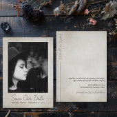 Gotische foto bruiloft Save the Date Kaart