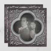 Gotische Fotobruiloft Save the Date Uitnodiging (Voorkant / Achterkant)