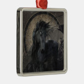 Gotische Friese Paard Metalen Ornament (Rechts)