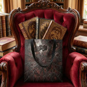 Gotische Gebroken Gebrandschilderde Glas Donkere F Tote Bag